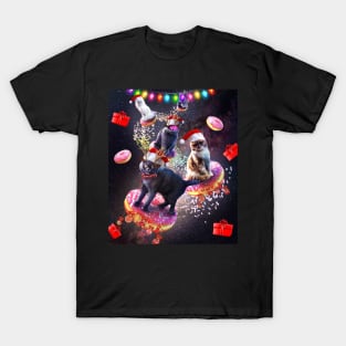 Space Donut Cat, Christmas Cats, Funny T-Shirt